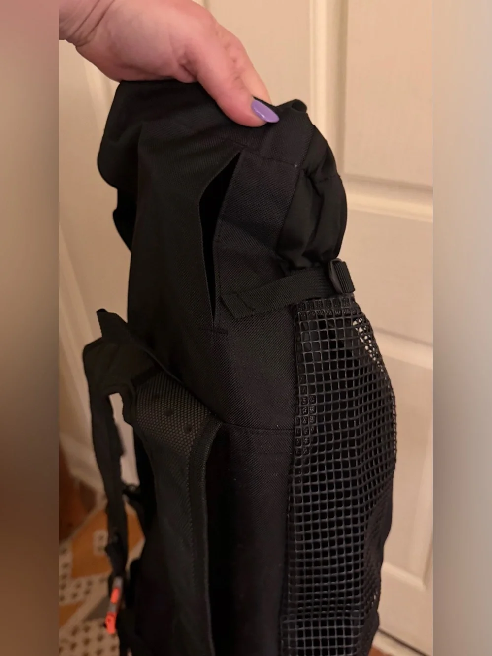 Amelia Nest XL Black Dog Carrier Backpack